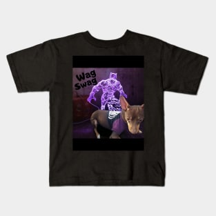 Black panther puppy by wag swag Kids T-Shirt